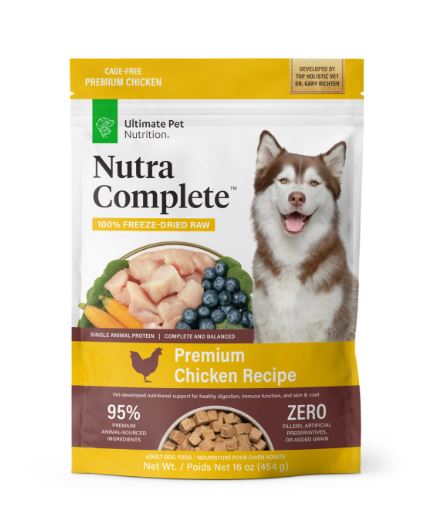 Ultimate Pet Nutrition Nutra Complete™ Premium Chicken Recipe 100% Freeze-Dried Raw Adult Dog Food (5 oz)