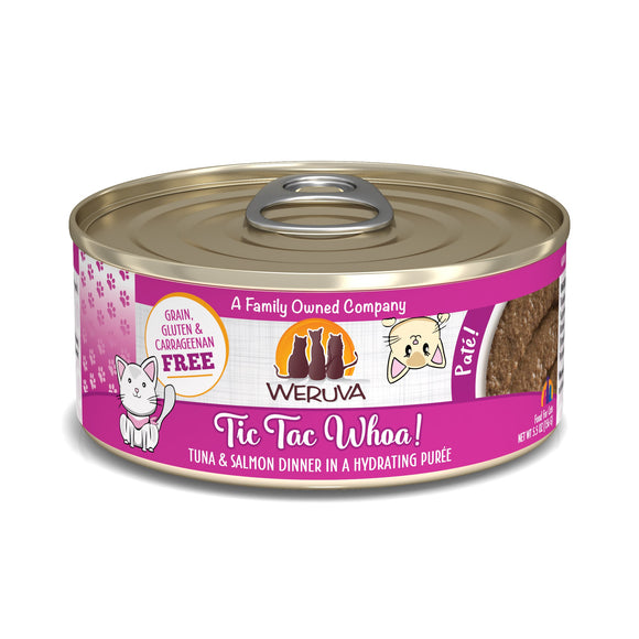 Weruva Classic Cat Paté, Tic Tac Whoa! With Tuna & Salmon (3-oz, Single)