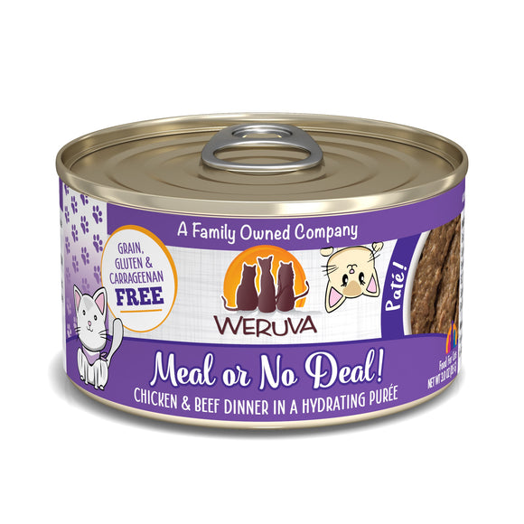 Weruva Classic Cat Paté, Meal or No Deal! with Chicken & Beef (3-oz, Single)