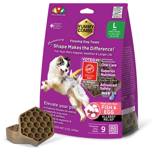 Yummy Combs Fish & Egg Flossing Adult Dog Treats