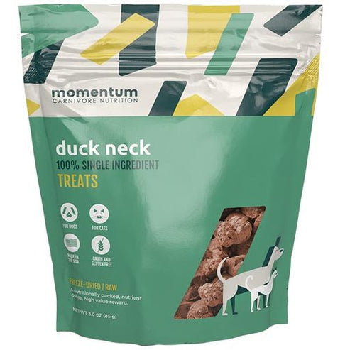 Momentum Carnivore Nutrition Freeze Dried Raw Duck Neck Treats