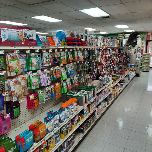 Inside Huron Pet Supply Store
