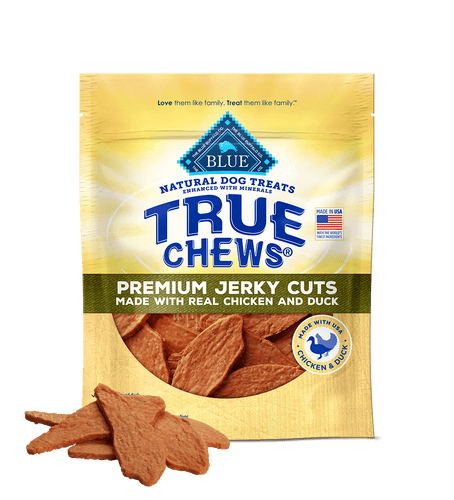 Blue Buffalo True Chews Premium Jerky Cuts with Real Chicken and Duck Dog Treats