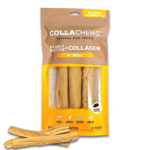 Collachews Peanut Butter+Collagen Rolls