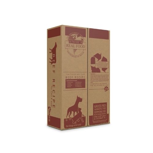 Steve's Real Food BARF Model Raw Beef Diet for Cats and Dogs