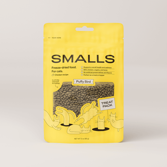 Smalls Freeze-dried Puffy Bird Chicken Recipe Cat Food
