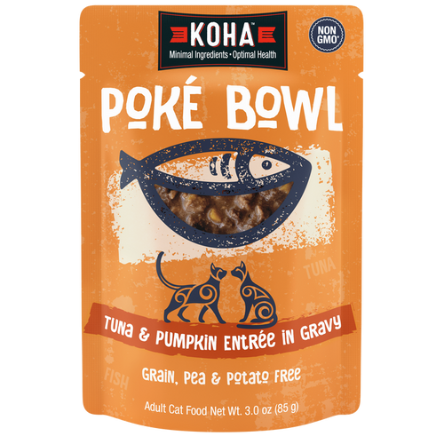 Koha Poké Bowl Tuna & Pumpkin Entrée in Gravy for Cats