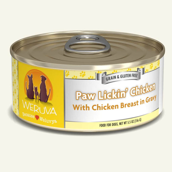 Weruva Classics Paw Lickin' Chicken with Chicken Breast in Gravy Wet Dog Food