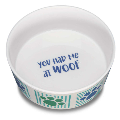 Loving Pets Dolce Moderno Bowl You Had Me at Woof (Large)