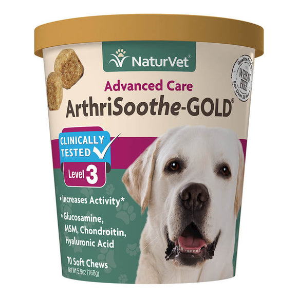 NaturVet ArthriSoothe-GOLD® Advanced Care Soft Chews (70 ct)