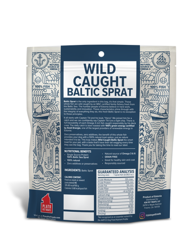 Plato Wild Caught Baltic Sprat Fish Dog Treats