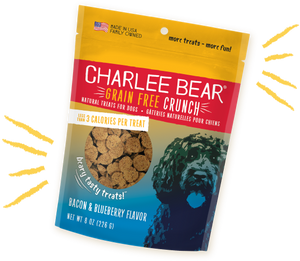 Charlee Bear Grain Free Crunch Bacon & Blueberry Dog Treats
