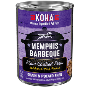 Koha Memphis Barbeque Slow Cooked Stew Chicken & Pork Recipe for Dogs