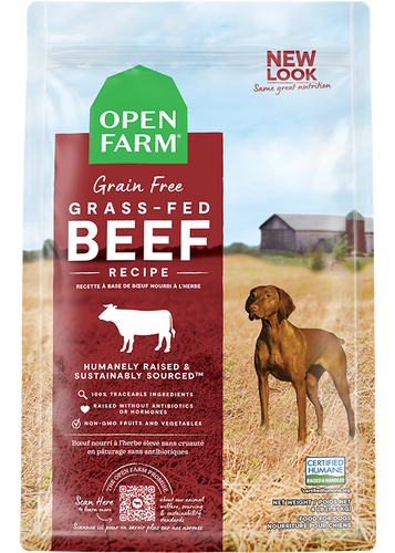 Open Farm Grass-Fed Beef Dry Dog Food (4 LB)