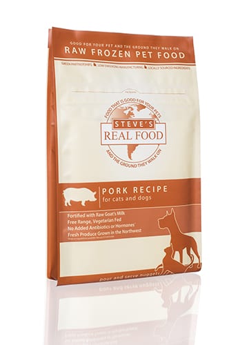Steve's Real Food Frozen Raw Pork Diet for Dogs and Cats