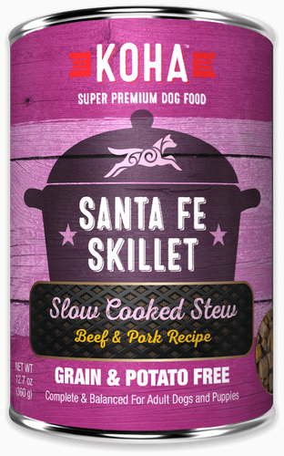 Koha Santa Fe Skillet Slow Cooked Stew Beef & Pork Recipe for Dogs (12.7-oz)